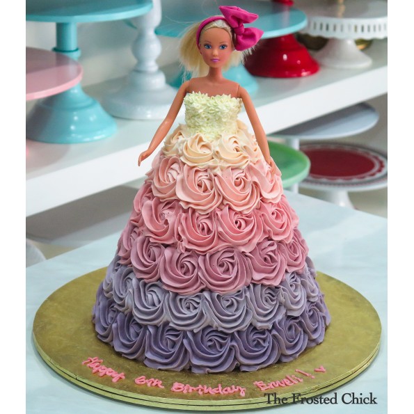 barbie dress cakes