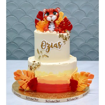 Wild Tiger Sunset Cake