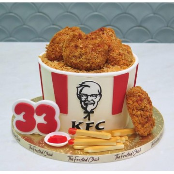 KFC Bucket Inspired Cake