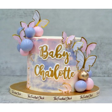 Butterfly Watercolor Cake