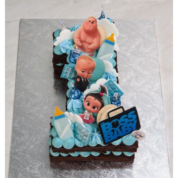 Boss Baby Number Cake