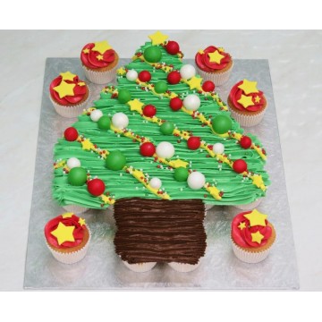 Christmas Tree pull-apart cupcakes