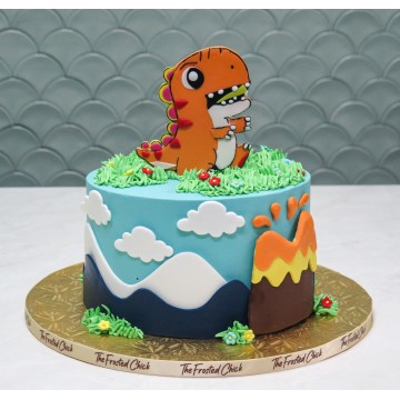 Cute Dinosaur Cake