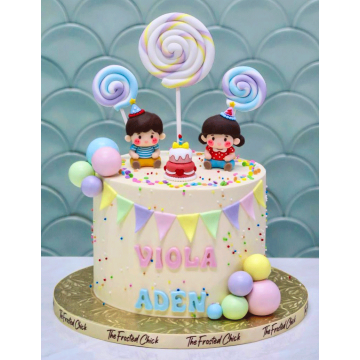 Double Celebration Birthday Candy Cake