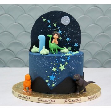 Good Dinosaur Galaxy Cake