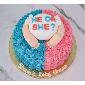Cheeky Gender Reveal Cake