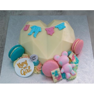 Boy or Girl Gender Reveal Heart Pinata