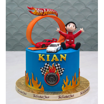 Hot Wheels Racer Boy Cake