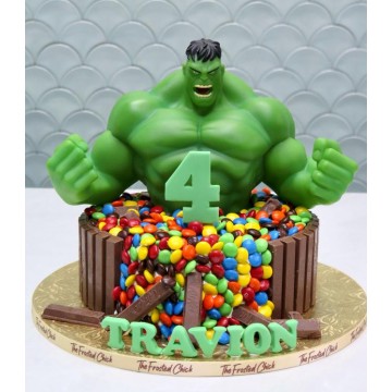 Hulk Smash Cake