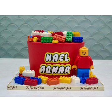 LEGO Bucket Cake