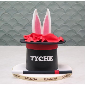 Rabbit in a Hat Magic Trick Cake