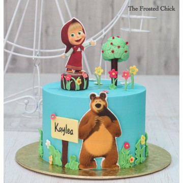 Masha and the Bear Cake