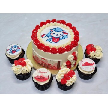 National Day Bundle (Cake + Cupcakes)