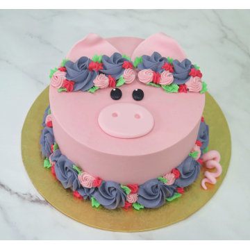 Floral Piggy Cake