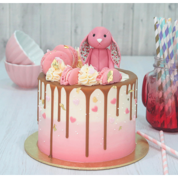 Jellycat Bunny Inspired Drip Cake
