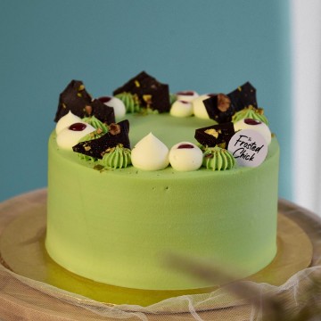 Pistachio Raspberry Fresh Cream Cake