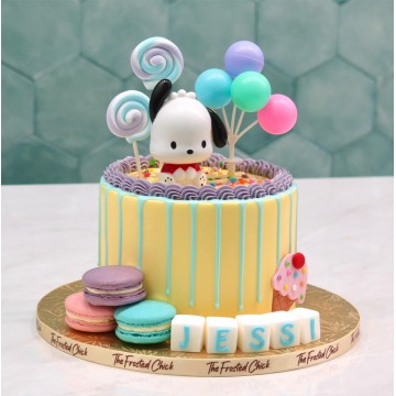 Cute Dog Drip Cake