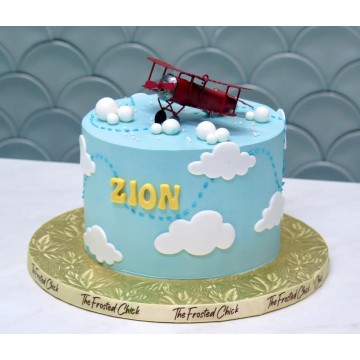 Airplane in the clouds Cake