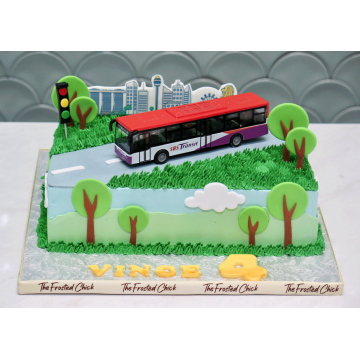 Singapore City SBS Bus Cake