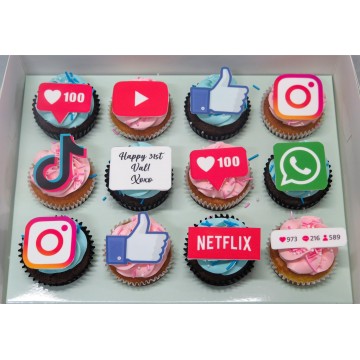 Social Media Inspired Cupcakes