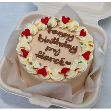 Vintage Sundae Hearts Bento Cake