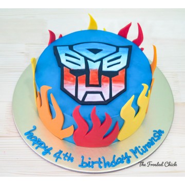 Transformers Autobot Inspired Cake