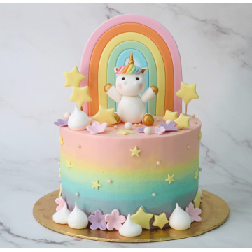 Unicorn x Pastel Rainbow Cake