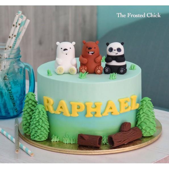 We Bare Bears Inspired Cake
