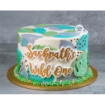 Wild One Safari Cake