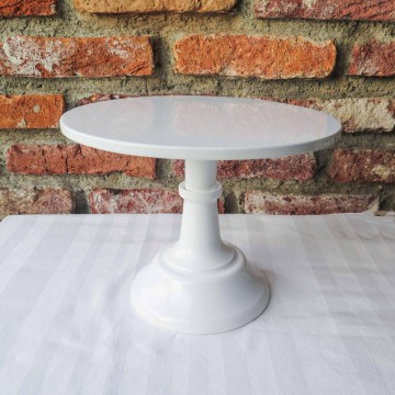 (RENTAL) 10" White Cake Stand