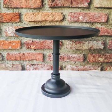 (RENTAL) 12" Black Cake Stand