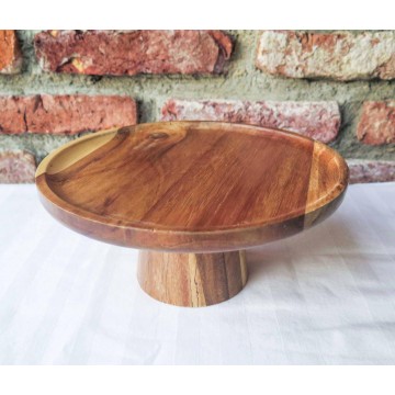 (RENTAL) 8" Wooden Cake Stand