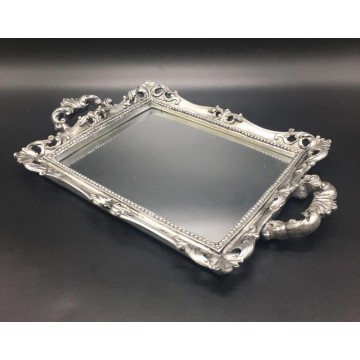Silver Mirror Tray