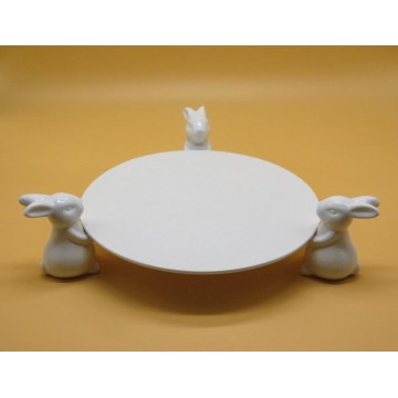 (RENTAL) 12" Rabbit Cake Stand