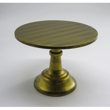 (RENTAL) 10" Rustic Gold Cake Stand