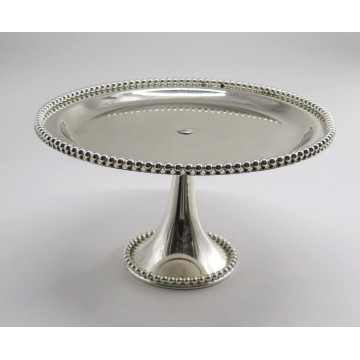 (RENTAL) 12" Silver Cake Stand