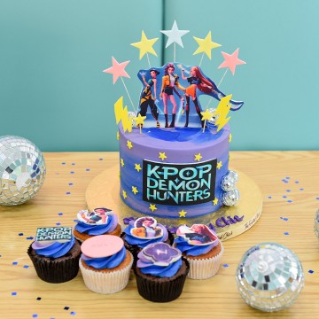 KPop Demon Hunters Bundle (Cake + Cupcakes)