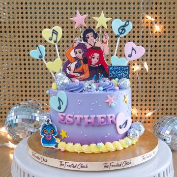 KPop Demon Hunters Sing-Along Cake