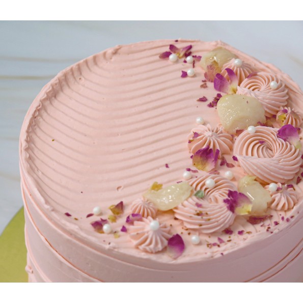 Lychee Rose Cake  Avalynn Cakes