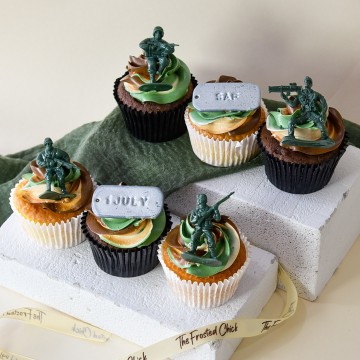 Army Soldier Cupcakes