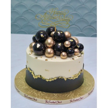 Black x Gold Celebration Cake