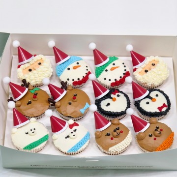 Christmas Winter Village Cupcakes