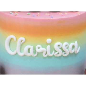 (Add On) Cursive Fondant Name