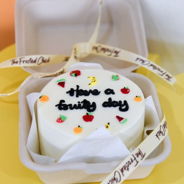 Cute Fruits Bento Cake