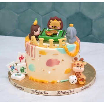 Animal Mahjong Kakis Cake