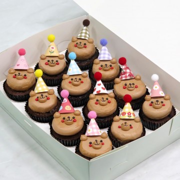 Party Teddy Bear Cupcakes