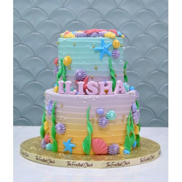 Ombre Underwater Cake