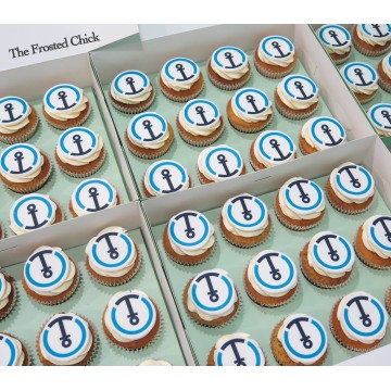 Printed Icing Logo Cupcake