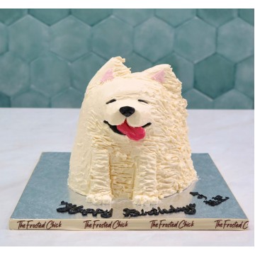 Wind Blown Puppy Cake