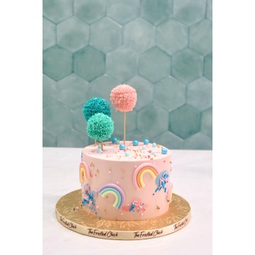Pastel Rainbow Wonderland Cake